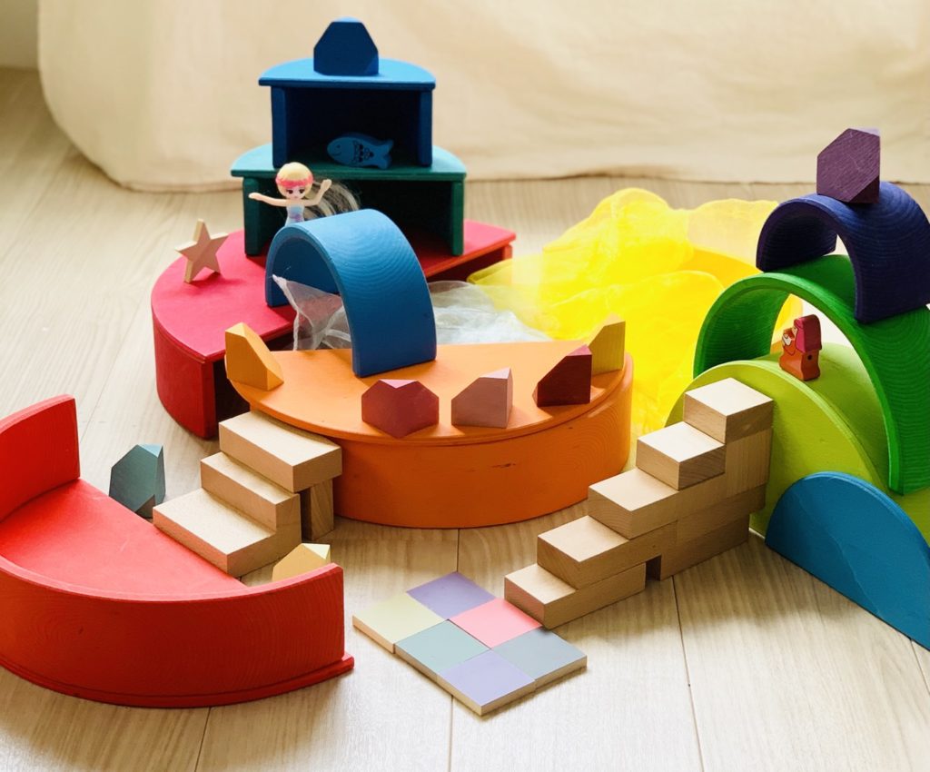 日本最大の グリムス社　アーチレインボー　半円盤　正規品　美品 知育玩具